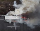 Εθνική Οδός: Φωτιά σε λεωφορείο των ΚΤΕΛ – Τρόμος για τους 48 επιβάτες