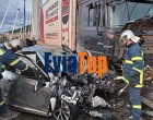 Τροχαίο με έναν νεκρό στη Χαλκίδα – ΙΧ συγκρούστηκε με φορτηγό