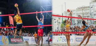 Η πρώτη φορά που δημιουργήθηκε ένα γήπεδο Beach Volley σε πλατεία του Πειραιά