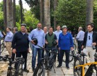 Ο Δήμαρχος Παλαιού Φαλήρου Γιάννης Φωστηρόπουλος στην κεντρική εκδήλωση της ΚΕΔΕ για το ποδήλατο
