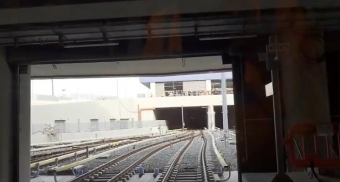 Δοκιμαστική κίνηση συρμού του Μετρό Θεσσαλονίκης (βίντεο)